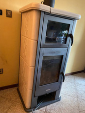 stufa a legna con forno usata