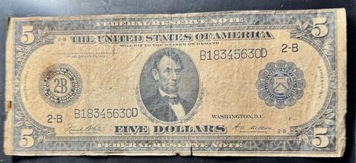 Banconota dollari 1914 - dollari,