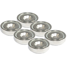 6 magneti al neodimio con foro