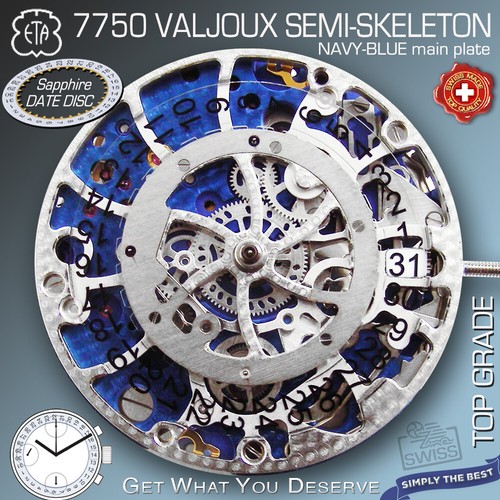 Movement eta valjoux 7750 - movement,