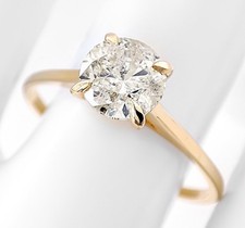 Anello con Diamante Naturale 1.06 ct Certificato IGI