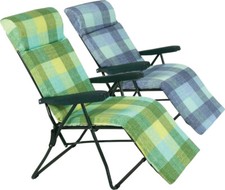 Sedia Sdraio cuscino imbottita Verniciata SDRAIO prendisole spiaggia RELAX MARE-