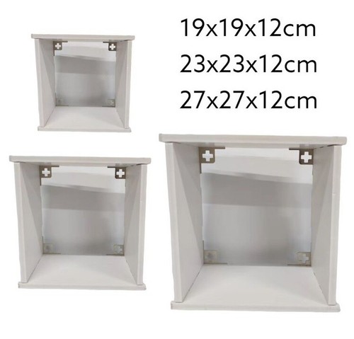 Set mensole cubo in legno - x,