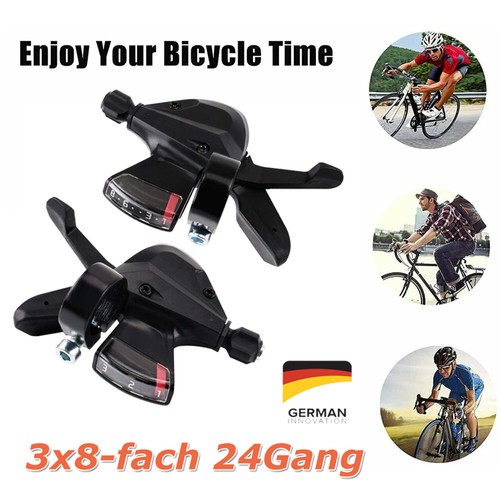 Set leve cambio bici - , 3x8
