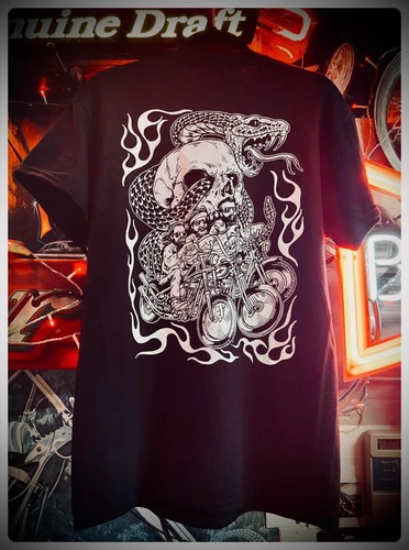 Snake skull riders moto - skull, og