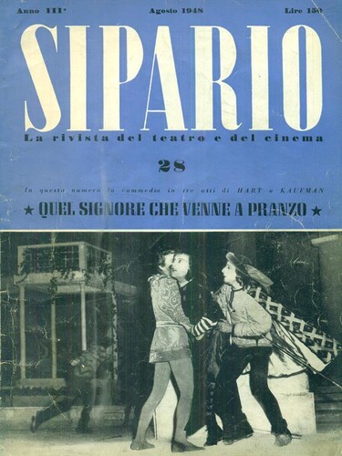 Sipario agosto 1948 riviste - sipario,