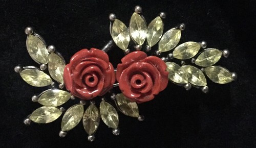 Spilla vintage strass - spilla,