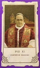 SANTINO HOLY CARD, PIO XI PONTEFICE MASSIMO -RIF. 10092