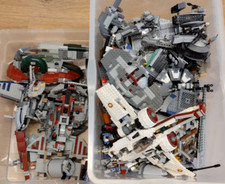 1 KG LEGO chilo merce STAR WARS pezzi usati set ricambi pietre astronavi