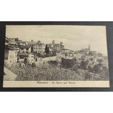 Cartolina Moncalvo - Via Roma (Già Ripari)