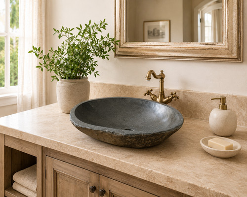 Lavabo pietra fiume - in,