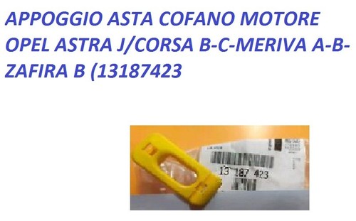 Appoggio asta cofano motore - appoggio,
