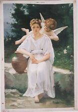 Quadro Dipinto Olio SU Tela ANGELI E BAMBINI 60x90CM con telaio unico ART 9