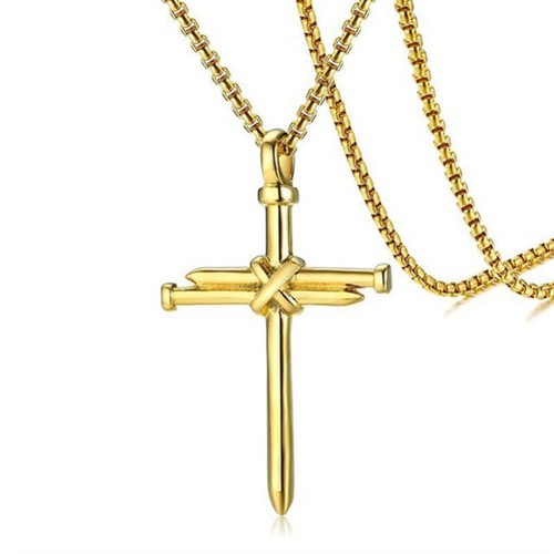Collana uomo ciondolo croce