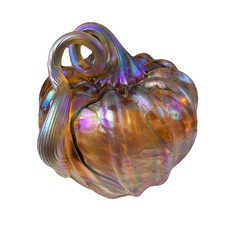 Statuina zucca grande in vetro