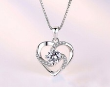 Collana Donna, argento 925. Brillantino In Ametrino. Con Pratica Custodia