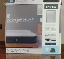 Intex Dura-Beam Duluxe Comfort Plush Materasso Gonfiabile,  (152x203x33)