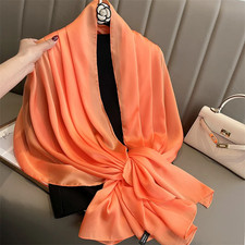 Sciarpa oversize 71" rosa seta