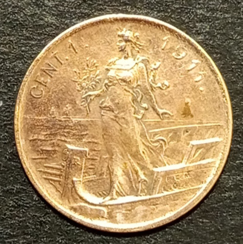 Centesimo lire prora 1911 bb - 1,