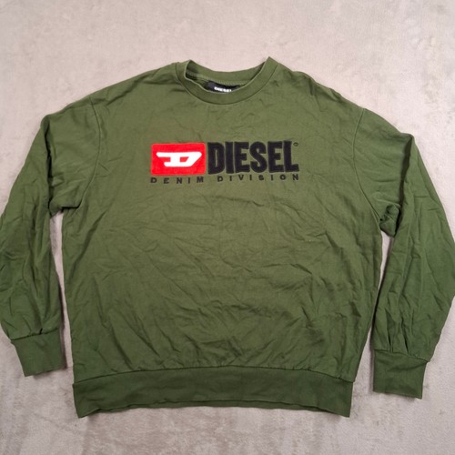 Felpa diesel uomo grande verde - felpa,