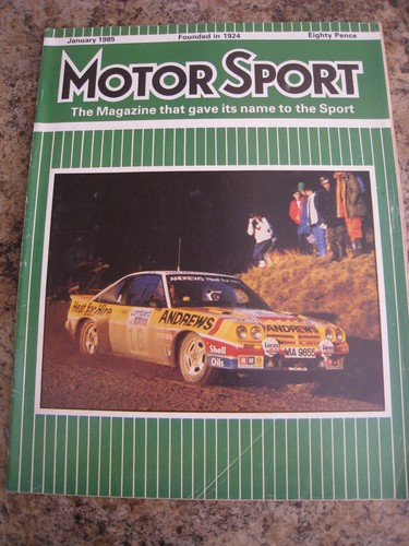Motor sport jan 1985 - 1985, tim