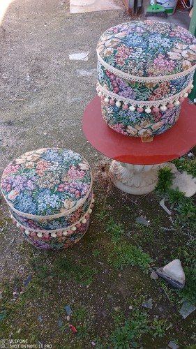 Coppia sgabelli vintage - , pouf