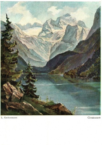 Lago gosause dipinto - *,