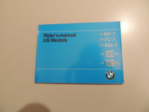 Manuale owner rider bmw r - manuale, s