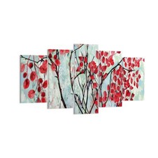 Quadro su Tela 160x85cm Rosso