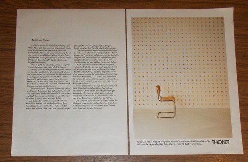 Rara pubblicità thonet 1 - rara,