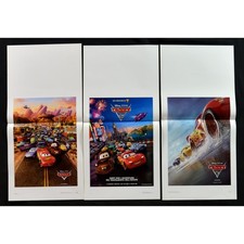 lotto locandine CARS Saetta McQueen Carl Attrezzi Doc walt disney B40