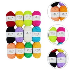  12 Pcs Filato Di Lana E Seta