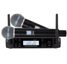 BETA58A GLXD4 Sistema professionale con doppio microfono wireless Dinamico