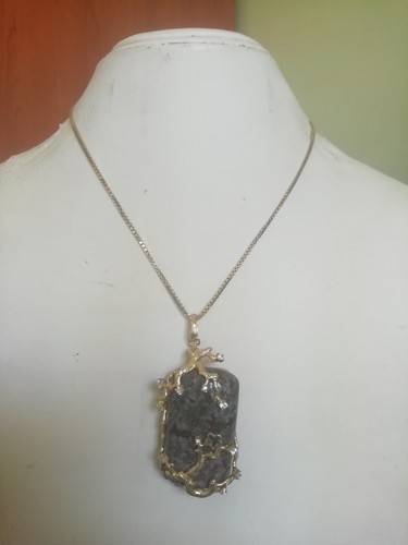 Collana con ciondolo cera - con,