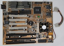 Gigabyte GA-586S socket 7 ISA retro scheda madre + Intel Pentium 166 MHz + 32 MB di RAM