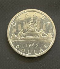 Canada Silver Dollar 1965 Gemmy!...TM996