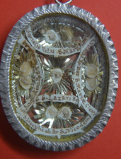 reliquary reliquia S.LAZZARO MENDICANTE +SAN NICODEMO +S.NICOLA VESCOVO MIRA +7