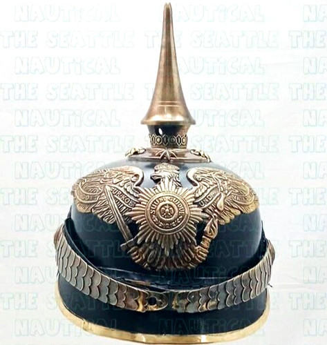 Elmetto pickelhaube pelle - elmetto,
