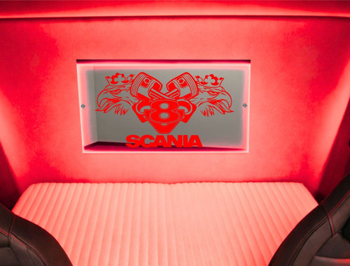 Insegna led scania rgb 60 - led,