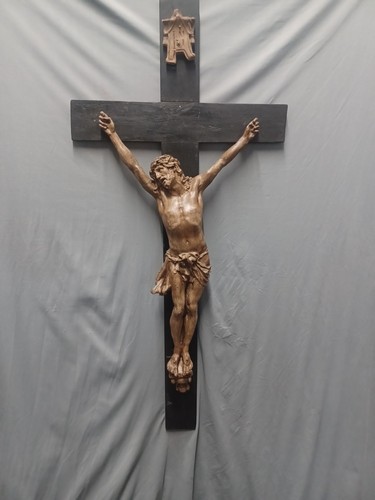 Crocifisso antico legno - crocifisso,
