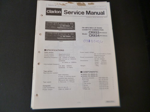 Manuale servizio originale - manuale,