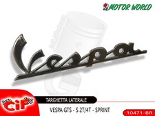TARGHETTA LATERALE SCRITTA COFANO POSTERIORE VESPA GTS SUPER SPORT 125 300 S 50