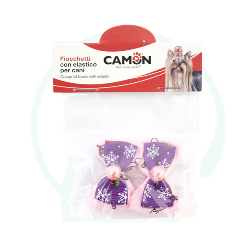 Camon fiocchetti rosa viola - e,