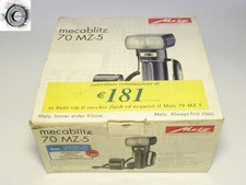 Flash Metz 70 MZ - 5 funzionante con accessori, 2 accumulatori, 4 SCA