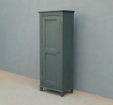 Armadio stipo bonnetiere colonna ad un'anta laccato Shabby Chic, L 69,5 cm!