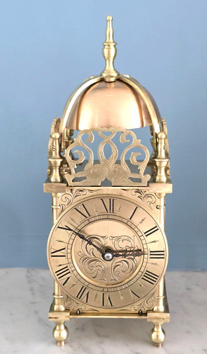 Antique brass lantern - brass,