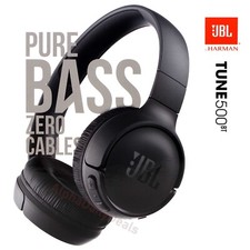 NUOVE cuffie on-ear Bluetooth wireless JBL Tune 500BT con microfono nere