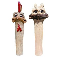 Struzzi ornamentali in resina