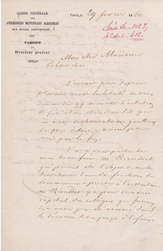Lettre autographe pierre - autographe,