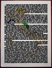 EMILIO ISGRO' serigrafia del 2018 titolata 'COLORE ITALIANO' (ns. rif. 39)